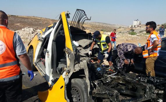 6 הרוגים בתאונה בבנימין בין מונית ערבית ואוטובוס