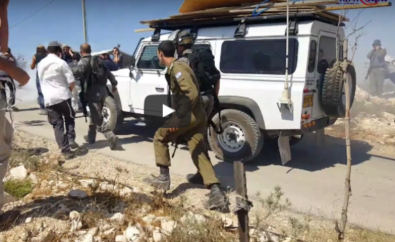 צפו: עימותים אלימים בין חיילים לתושבי יצהר