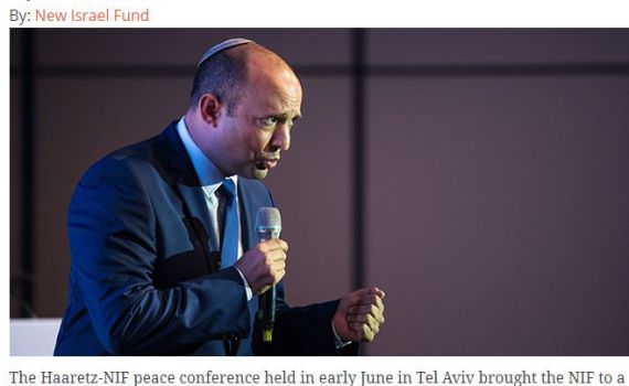 הפרזנטור של הקרן החדשה: בנט בועידת הארץ