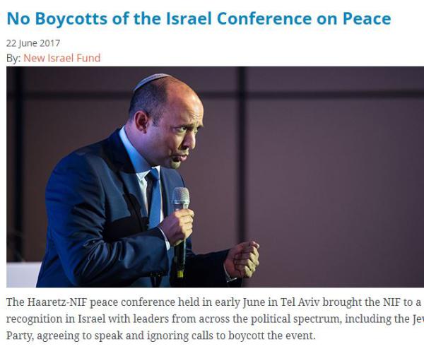 הפרזנטור של הקרן החדשה: בנט בועידת הארץ