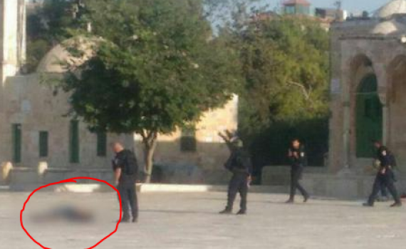 מתקפת טרור במתחם הר הבית. צפו בתיעוד רגעי הירי