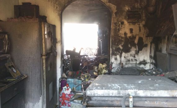 אבני חפץ: שתי דירות נשרפו כליל; 9 נפגעו