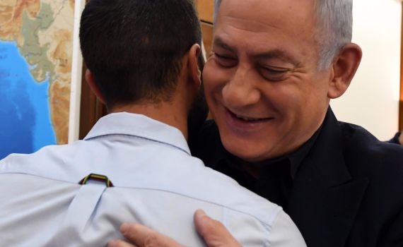 נתניהו נפגש עם המאבטח מירדן: "ירדה לי אבן מהלב"