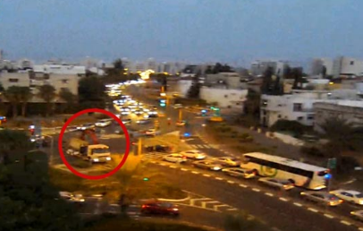 הותר לפרסום שם הנהג; צפו ברגעים לפני ההתנגשות