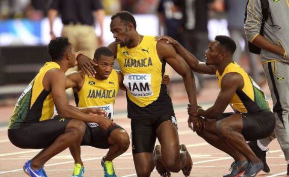 פרידה כואבת: יוסיין בולט נפצע בהופעתו האחרונה על המסלול