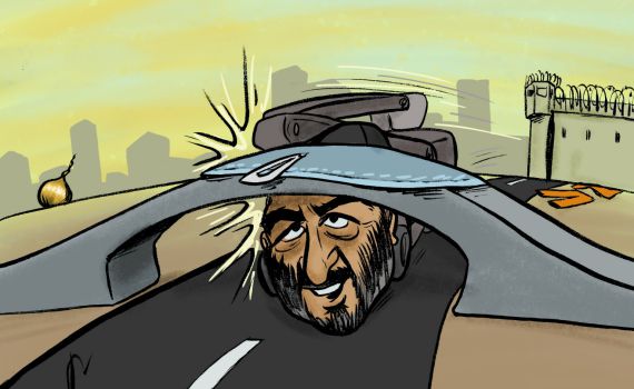 קריקטורה: ההשתלחות של דרעי וקריסת הגשר