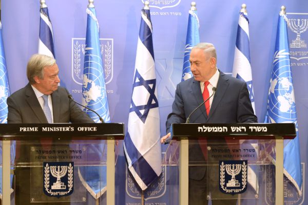 נתניהו לגורטש: "אין ספק שלאו"ם יחס מפלה לישראל"