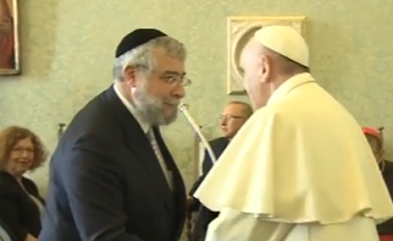 הסכם היסטורי בין הרבנות הראשית לאפיפיור