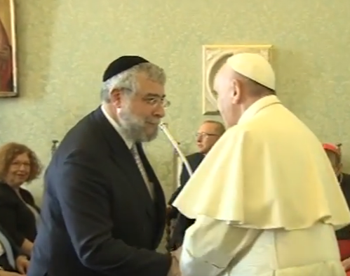 הסכם היסטורי בין הרבנות הראשית לאפיפיור