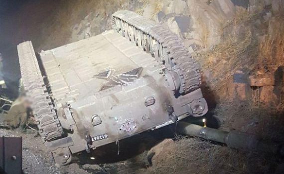 קצין ולוחם צה"ל נהרגו מהתהפכות תותח בגולן