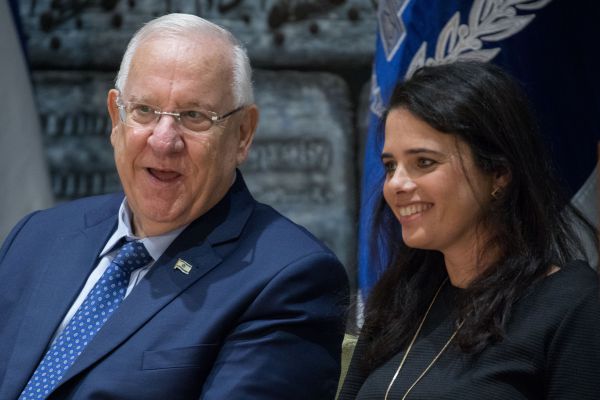 ריבלין התקשר לברך את חיות ומתח ביקורת על שקד