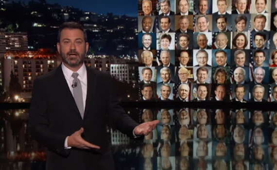 צפו: המנחה ג'ימי קימל לא מצליח לעצור את הדמעות