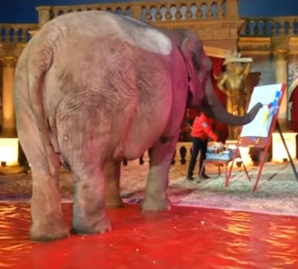 הפיל את השוק: פיל מוכר ציורים במאות דולרים