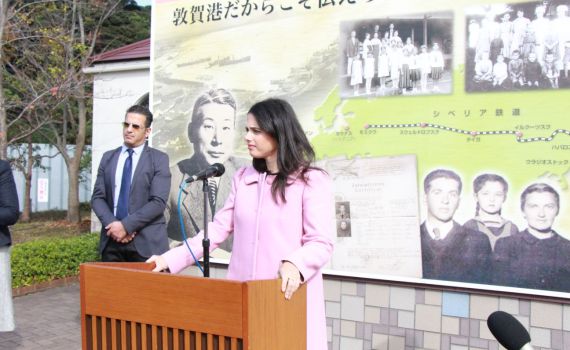 לראשונה,השרה שקד ביקרה בעיר שהצילה 6,000 יהודים