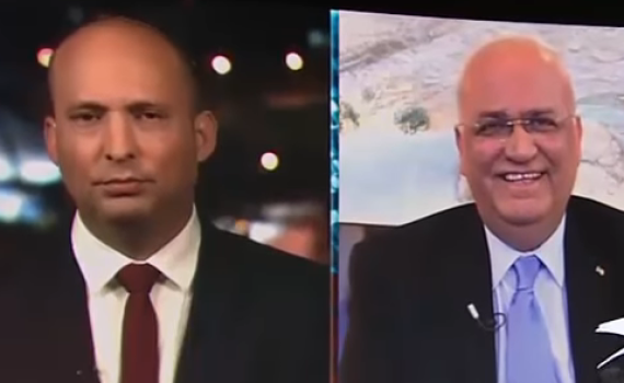 צפו: בנט מתעמת עם בכיר הרשות ה"פלסטינית"