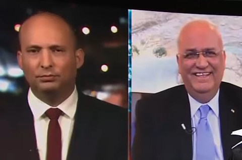 צפו: בנט מתעמת עם בכיר הרשות ה"פלסטינית"