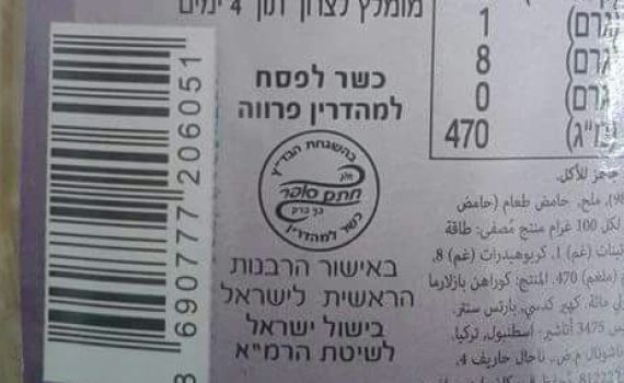 הרבנות: כשר לאשכנזים בלבד – לא יוגדר כמהדרין