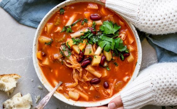 הכי מהיר לפתיחת הצום: מתכון למרק מינסטרונה