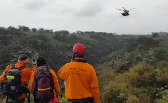 צפו: נער חולץ מה'יהודיה'; חיפושים אחר אדם נוסף