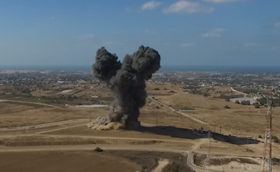 תיעוד מיוחד: צה"ל משמיד מנהרה בשטח ישראל. צפו