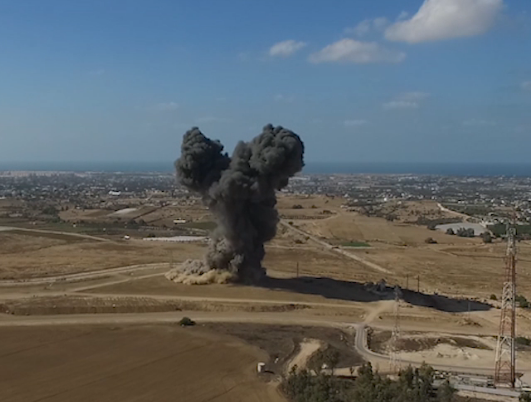 תיעוד מיוחד: צה"ל משמיד מנהרה בשטח ישראל. צפו