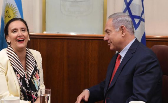 נתניהו הודה לסגנית: 'מעריך את תמיכת ארגנטינה באו"ם'