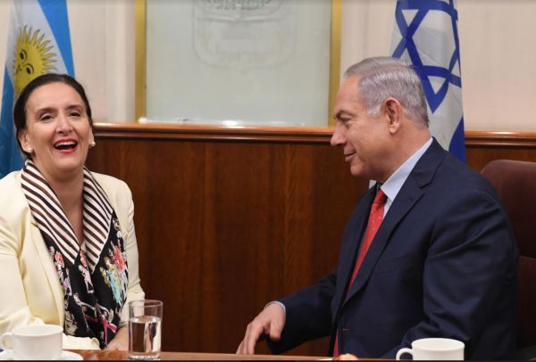 נתניהו הודה לסגנית: 'מעריך את תמיכת ארגנטינה באו"ם'