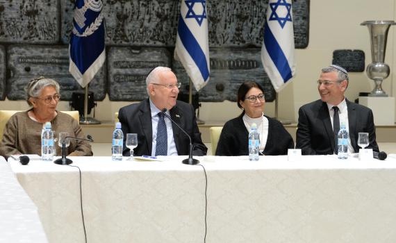 האורחים בחוג התנ"ך בבית הנשיא: בכירי מערכת המשפט