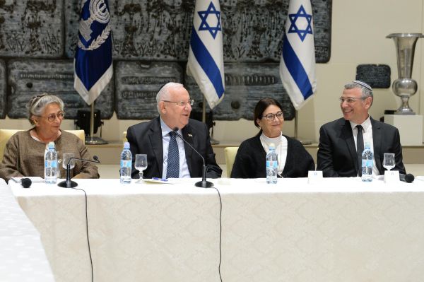 האורחים בחוג התנ"ך בבית הנשיא: בכירי מערכת המשפט