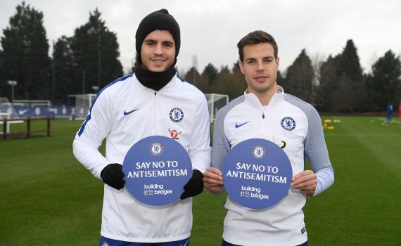 מועדון הכדורגל צ'לסי יוצא בקמפיין נגד האנטישמיות