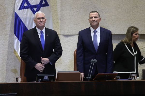 נאום פנס בכנסת: "ארה"ב עומדת עם ישראל"