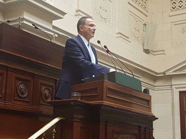 יו"ר הכנסת נואם בבריסל: "זכר השואה בסכנה"