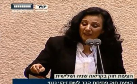 החוק עבר; הח"כית בכתה באמצע הנאום. צפו