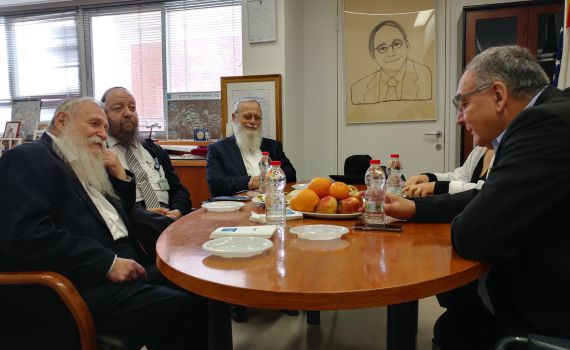 פגישה בין רבני הציונות הדתית לבית החולים הדסה