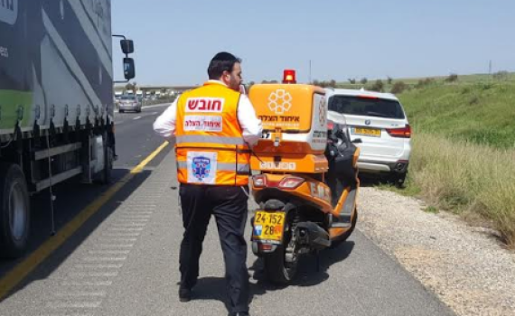החובש בזירת התאונה- חבר הכנסת. צפו