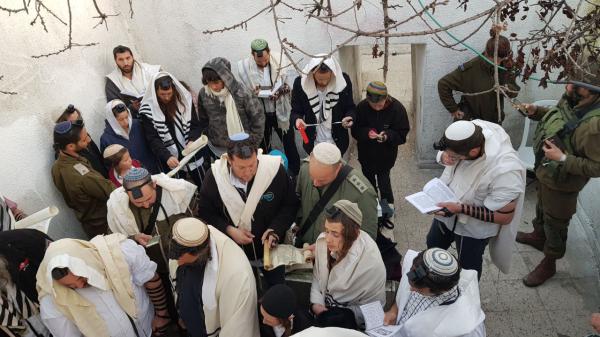 בקבר יהושע בן נון: עשרות קראו מגילת אסתר