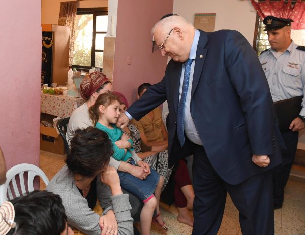 הנשיא לאלמנה: מתפלל להתרחבות המשפחה