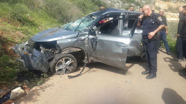 4 תושבי ירכא נפצעו לאחר שרכבם סטה מהכביש