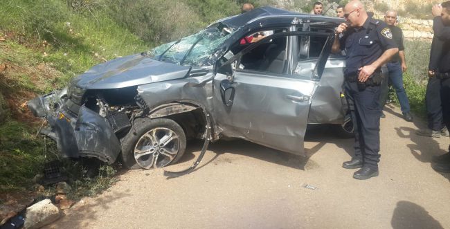 4 תושבי ירכא נפצעו לאחר שרכבם סטה מהכביש