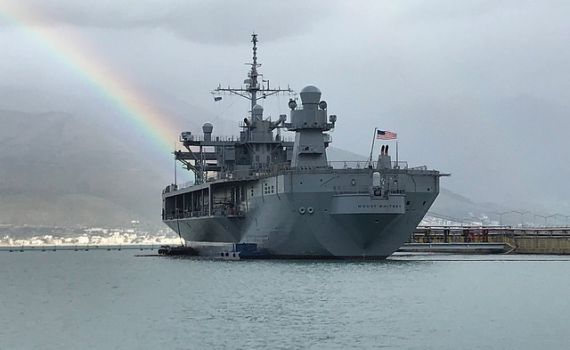 ספינת חיל הים האמריקני הגיעה לביקור בישראל
