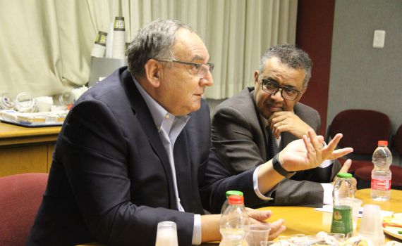 ביקור מפתיע: מנכ"ל ארגון הבריאות העולמי בהדסה