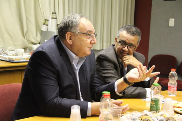 ביקור מפתיע: מנכ"ל ארגון הבריאות העולמי בהדסה