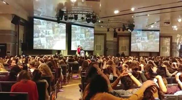 צפו: ברכת הכהנים ההמונית בכנס לימוד התורה לנשים