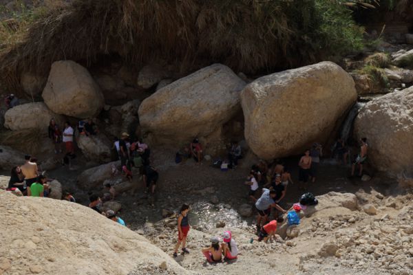 טרגדיה בנחל דוד: אדם טייל לבד- ונפל אל מותו