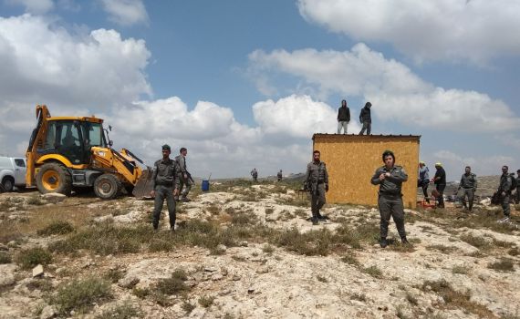 מג"ב הרסו מבנים בשומרון; שני קטינים נעצרו