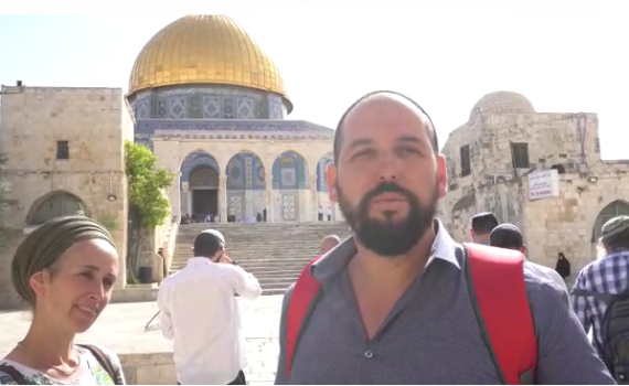 צפו: כוכב מאסטר שף עלה להודות בהר הבית