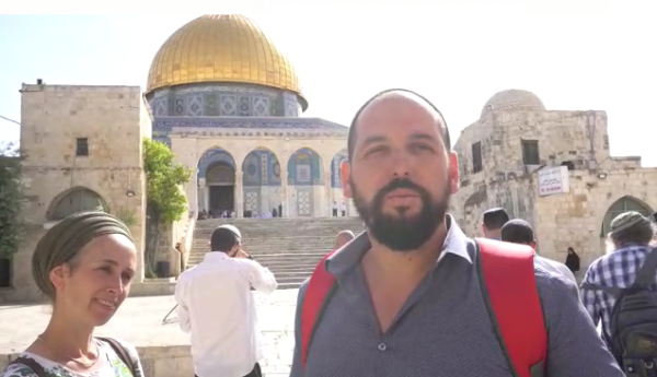 צפו: כוכב מאסטר שף עלה להודות בהר הבית