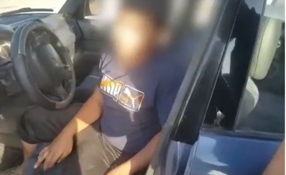 נהג בן 14 עוכב בדרום; "נסעתי לקנות חלב". צפו