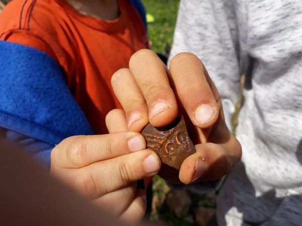 תלמידים גילו בשומרון נרות חרס מתקופת התלמוד