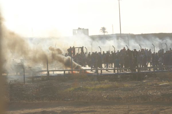 תיעוד: התפרעויות אלימות של הפלסטינים בעזה